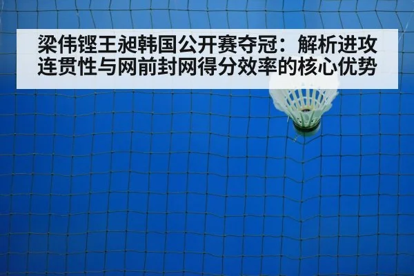 梁伟铿王昶韩国公开赛夺冠：解析进攻连贯性与网前封网得分效率的核心优势